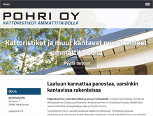 Tablet Screenshot of pohri.fi
